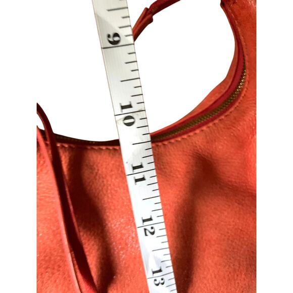 HOBO Astrid Leather Shoulder Bag Orange - Picture 7 of 9